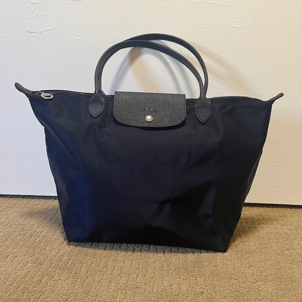 Longchamp Le Pliage City large tote bag in Navy